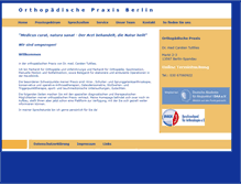 Tablet Screenshot of orthopaedie-praxis-berlin.de